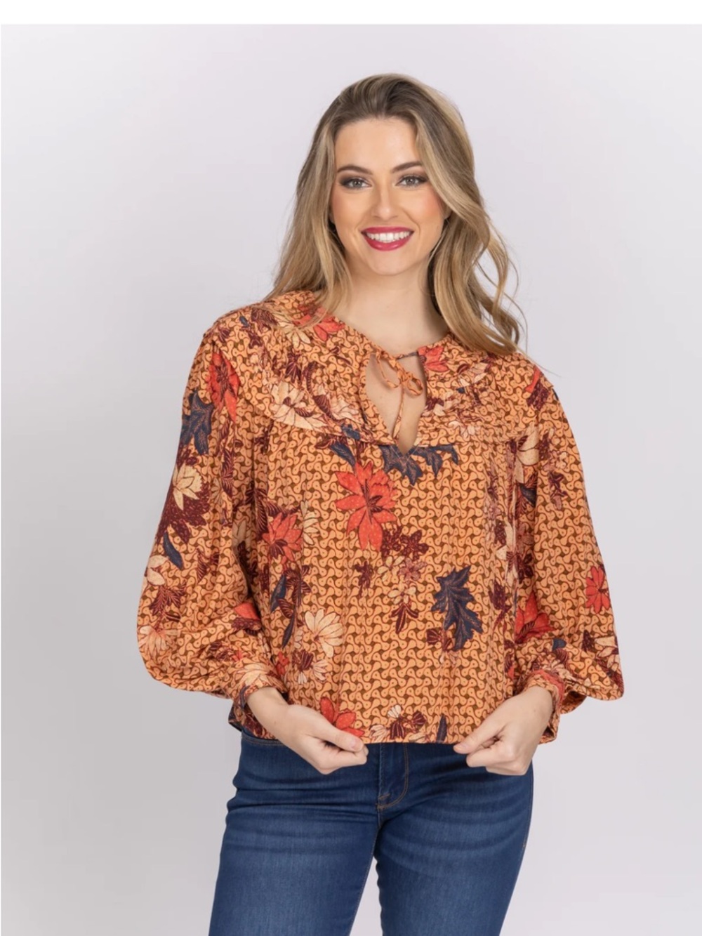 Ulla Johnson Aria Blouse Silk Provence Pink Floral Long Sleeve Women’s SIZE 6